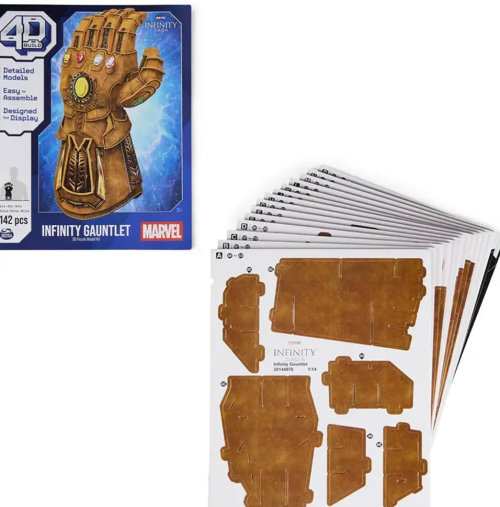MARVEL - 4D BUILD - GANT DE L'INFINI DE THANOS 142 PIECES