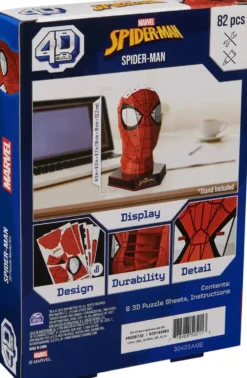 MARVEL - 4D BUILD - MASQUE SPIDERMAN 82 PIECES