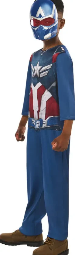 MARVEL - DEGUISEMENT CAPTAIN AMERICA BRAVE NEW WORLD TAILLE 7-8 ANS