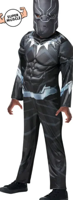 MARVEL - DEGUISEMENT LUXE BLACK PANTHER - TAILLE L 7-8 ANS