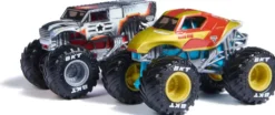 MARVEL DIE CAST 1:64 MONSTER JAM PACK DE 2 VEHICULES