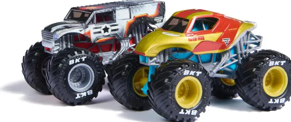 MARVEL DIE CAST 1:64 MONSTER JAM PACK DE 2 VEHICULES