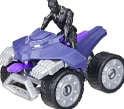 MARVEL - FIGURINE BLACK PANTHER ET VEHICULE 10 CM