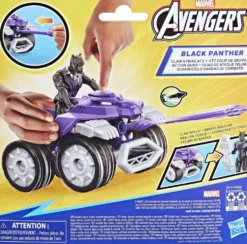 MARVEL - FIGURINE BLACK PANTHER ET VEHICULE 10 CM