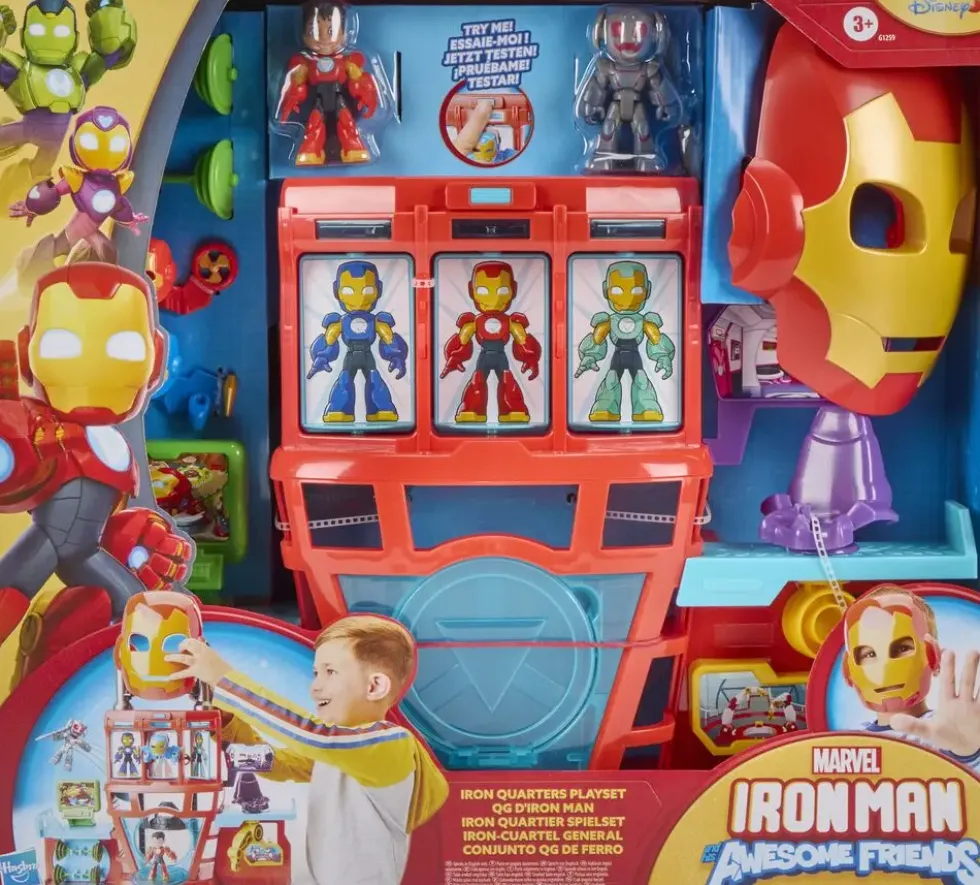 MARVEL IRON MAN AND HIS AWESOME FRIENDS - QG D'IRON MAN