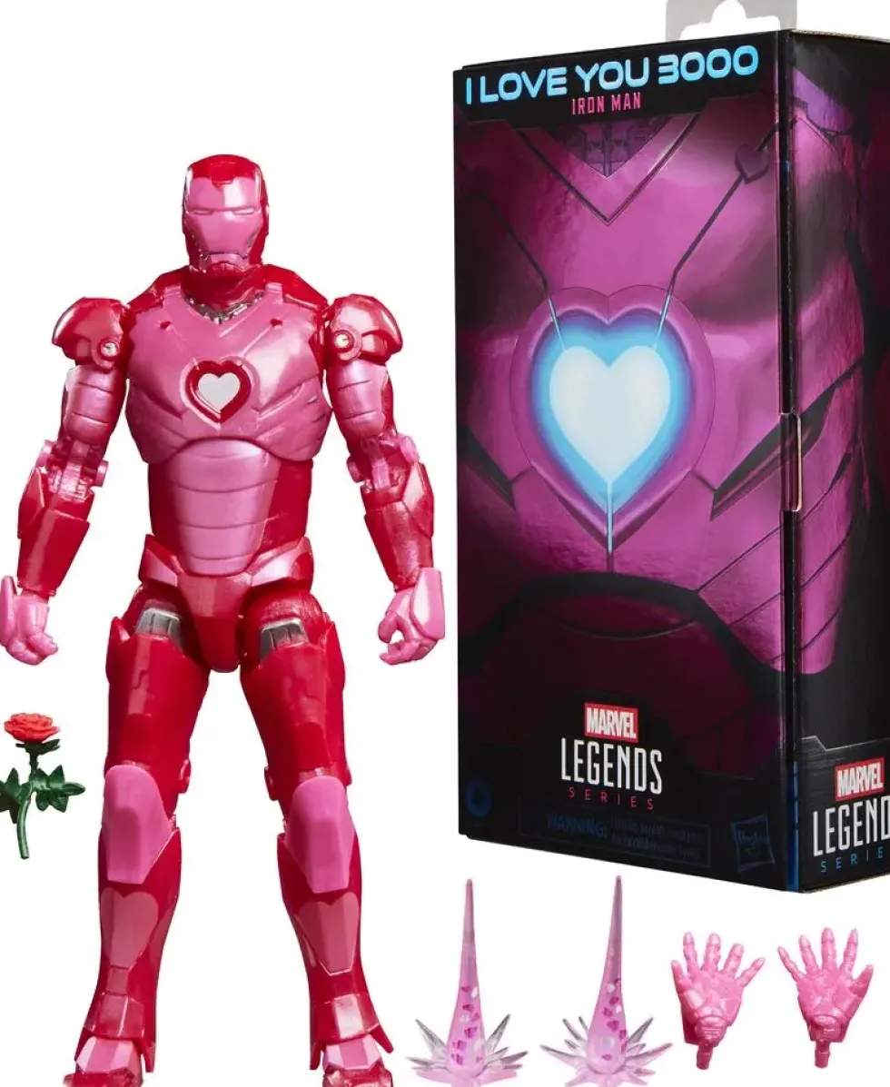 MARVEL LEGENDS FIGURINE IRON MAN I LOVE YOU 3000 - 15 CM