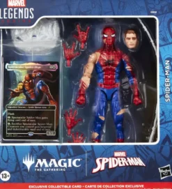 MARVEL LEGENDS MAGIC - FIGURINE SPIDERMAN ET CARTE EXCLUSIVE