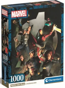 MARVEL- LES AVENGERS - PUZZLE COMPACT 1000 PIECES