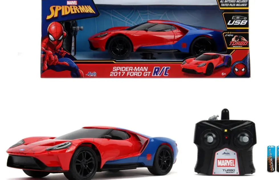MARVEL SPIDERMAN - VOITURE RADIOCOMMANDE 1/16 FORD GT