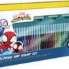 MARVEL SPIDEY - COFFRET 36 FEUTRES 3 TAMPONS