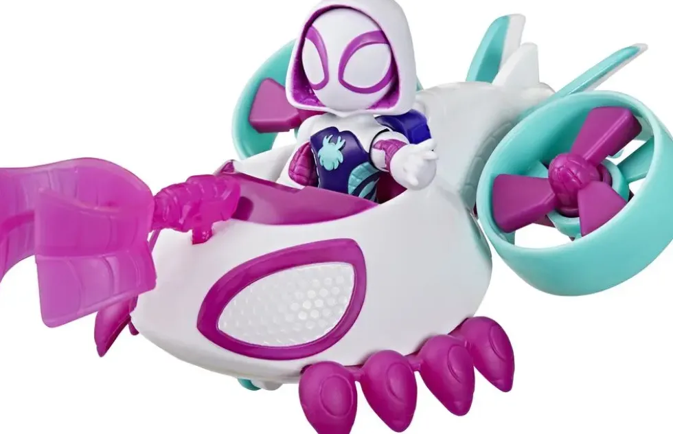 MARVEL SPIDEY ET SES AMIS EXTRANSFORMERS ORDINAIRES HELICO DE GHOST-SPIDER
