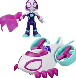 MARVEL SPIDEY ET SES AMIS EXTRANSFORMERS ORDINAIRES HELICO DE GHOST-SPIDER