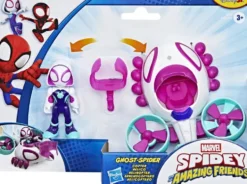 MARVEL SPIDEY ET SES AMIS EXTRANSFORMERS ORDINAIRES HELICO DE GHOST-SPIDER