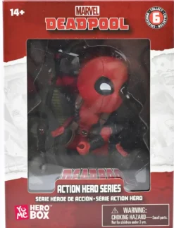 MARVEL - YUME HERO BOX - SERIE CLASIQUE - FIGURINE DEADPOOL SAUTANT 10 CM
