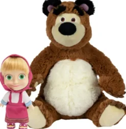 MASHA ET MICHKA - COFFRET POUPEE 12 CM MASHA ET PELUCHE OURS