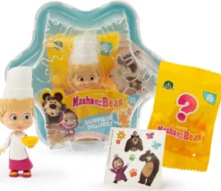 MASHA ET MICHKA - PACK FLOCON DE NEIGE 2 FIGURINES
