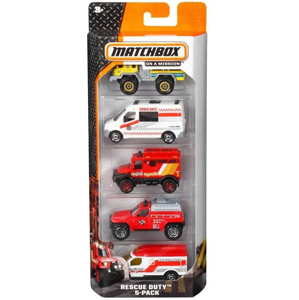 MATCHBOX - PACK 5 VEHICULES