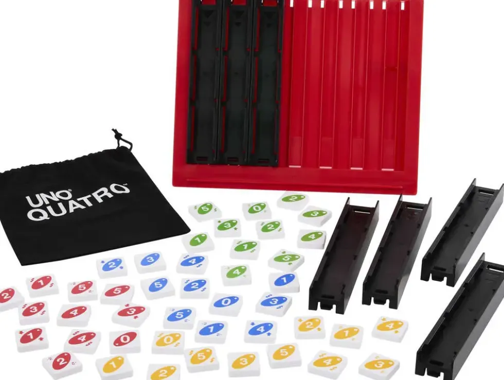 MATTEL GAMES - UNO QUATRO - JEU DE CARTES FAMILLE