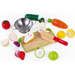 MAXI SET - FRUITS & LEGUMES A DECOUPER - EN BOIS