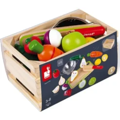 MAXI SET - FRUITS & LEGUMES A DECOUPER - EN BOIS