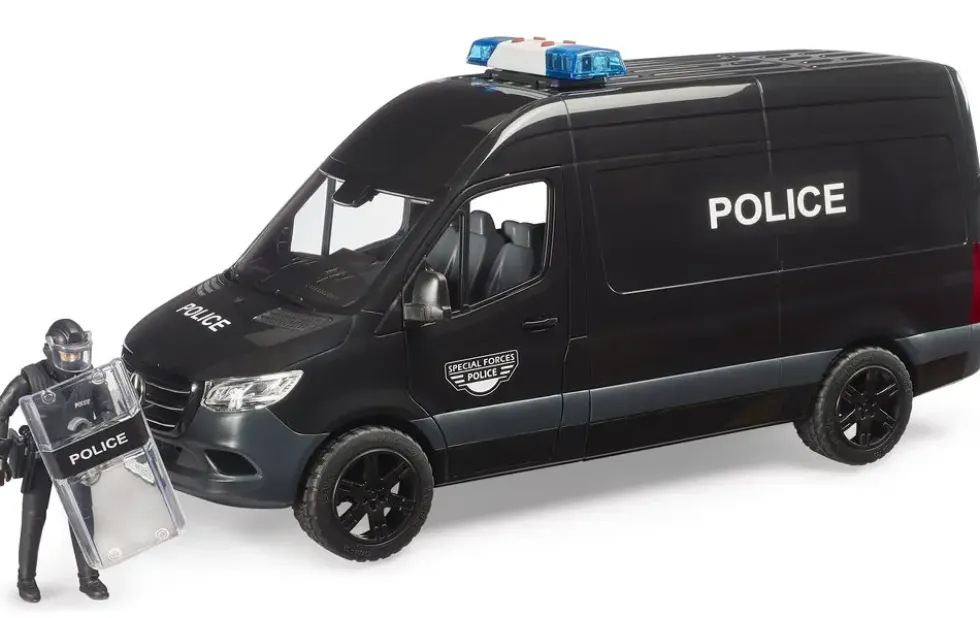 MB SPRINTER CAMION DE POLICE FORCES SPECIALES AVEC FIGURINE