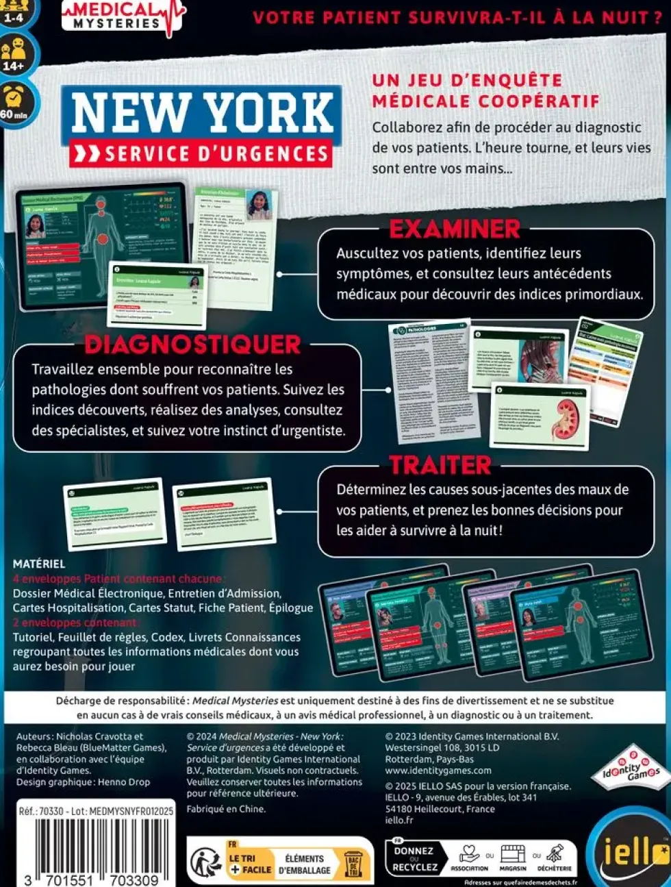 MEDICAL MYSTERIES NEW YORK : SERVICE D'URGENCES
