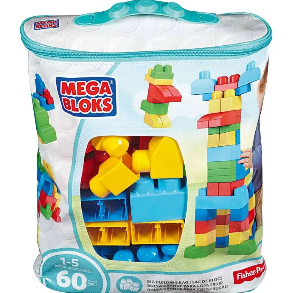 MEGA BLOKS- SAC MEDIUM CLASSIQUE 60 PIECES