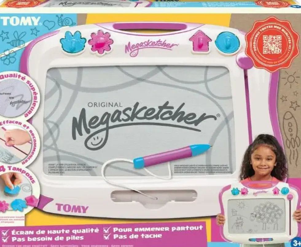 MEGASKETCHER CLASSIQUE BLANC ET ROSE