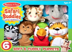 MELISSA & DOUG - COFFRET 6 MARIONNETTES SAFARI