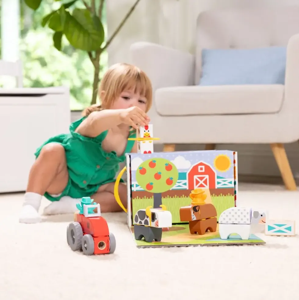 MELISSA & DOUG - LA FERME - 56 PIECES - BLOCKABLES