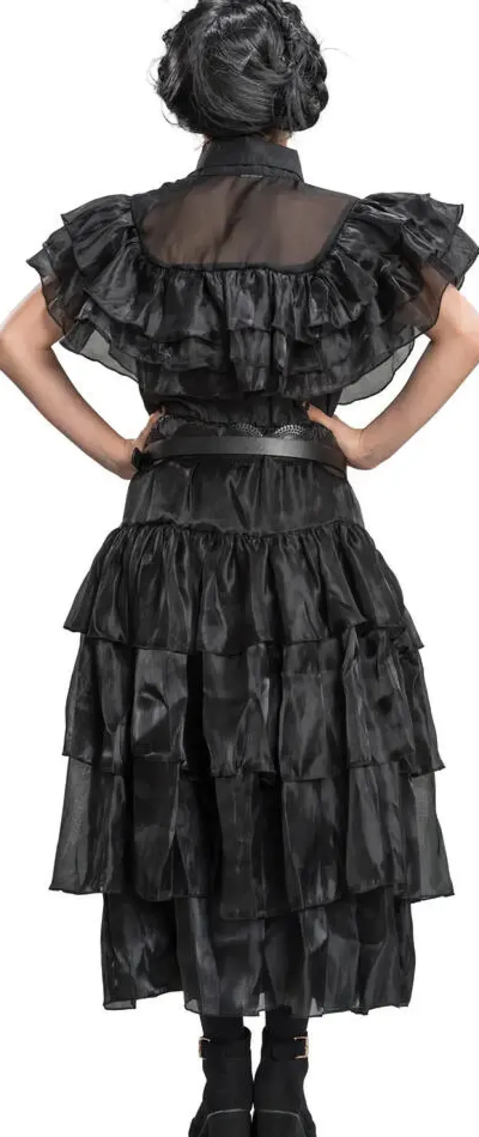 MERCREDI - DEGUISEMENT ROBE DE BAL NOIRE TAILLE 152 CM