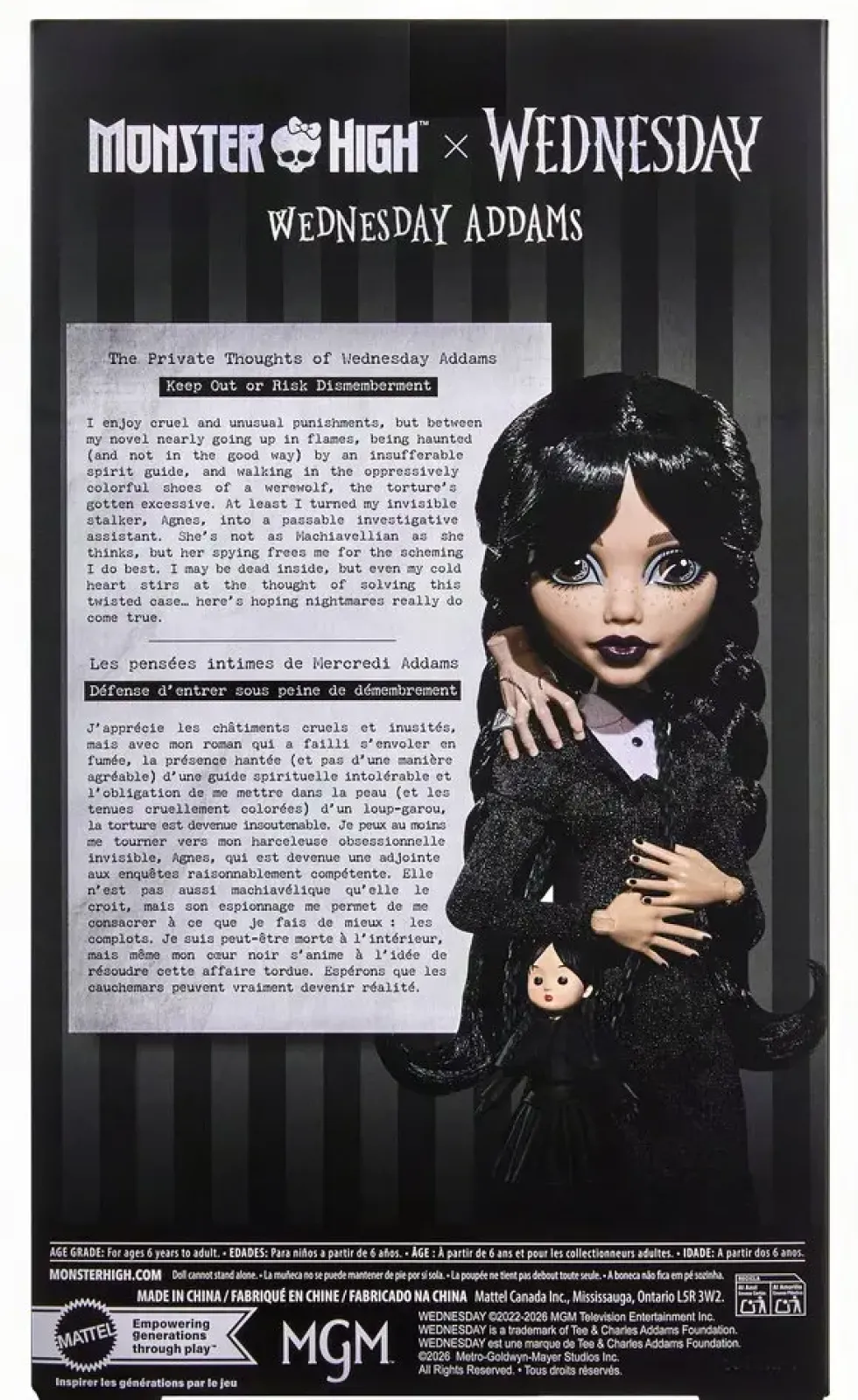 MERCREDI X MONSTER HIGH - POUPEE MERCREDI