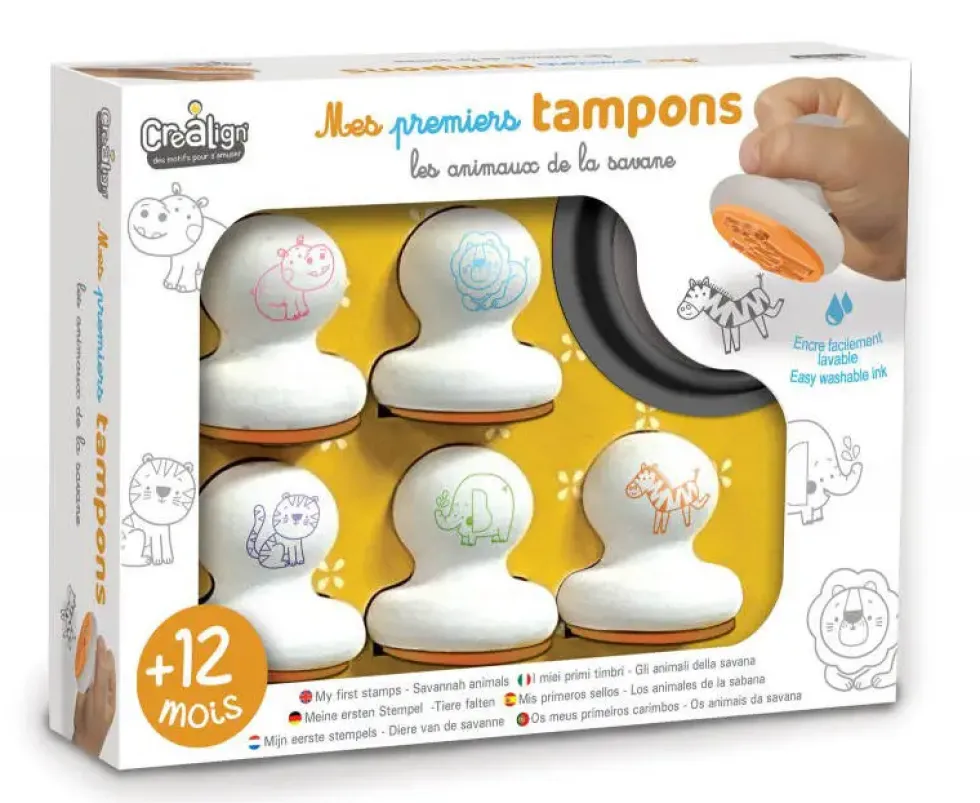 MES PREMIERS TAMPONS - ANIMAUX DE LA SAVANE