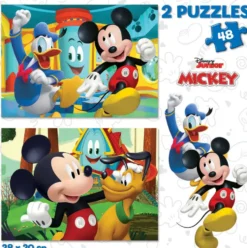 MICKEY ET SES AMIS DISNEY PUZZLE 2 X 48 PIECES