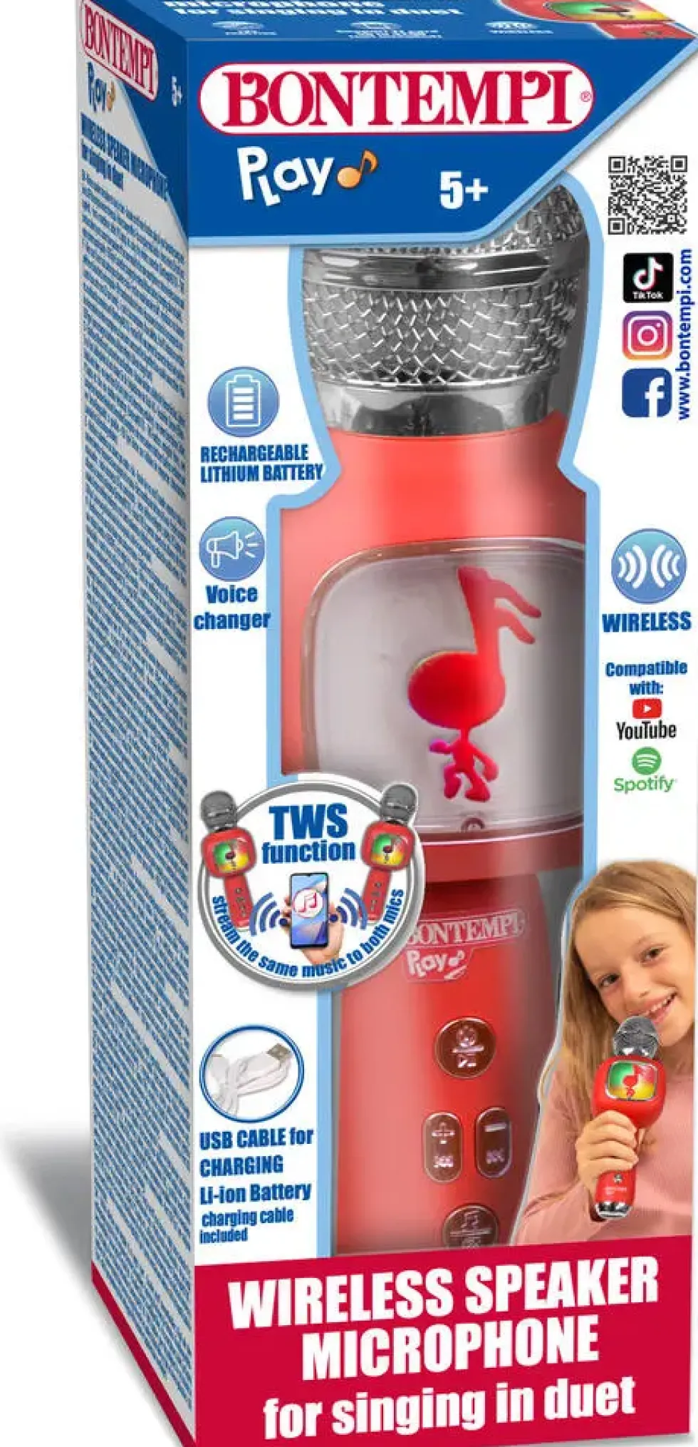 MICRO SANS FIL AVEC HAUT PARLEUR POUR CHANTER EN DUO