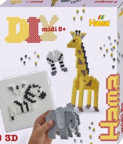 MIDI BOITE ANIMAUX SAVANE 3D
