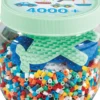 MIDI POT VERT 4000 PERLES +3 PLAQUES
