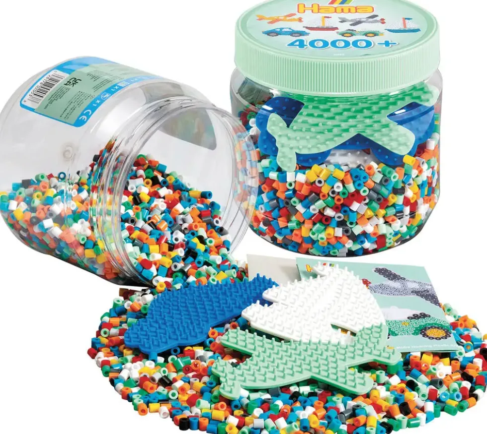 MIDI POT VERT 4000 PERLES +3 PLAQUES