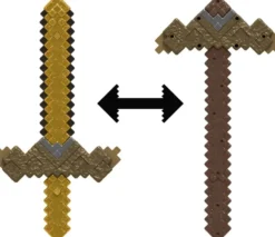 MINECRAFT - EPEE PIOCHE 2 EN 1