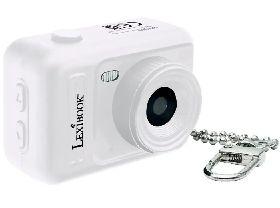 MINI APPAREIL PHOTO PORTE-CLES BLANC