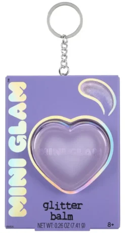 MINI GLAM COSMETIC BAUME PAILLETE CŒUR - VIOLET CLAIR