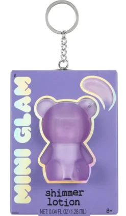 MINI GLAM COSMETICLOTION PAILLETEE OURSON - VIOLET CLAIR
