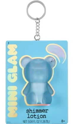 MINI GLAM COSMETICLOTION PAILLETEE OURSON - BLEU