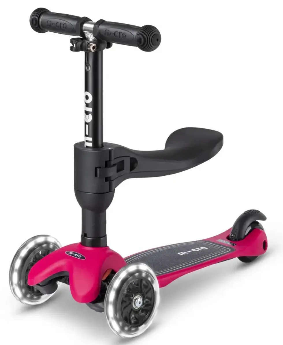 MINI MICRO 3 EN 1 MOTE LED TROTTINETTE 3 ROUES EVOLUTIVE 1-5 ANS