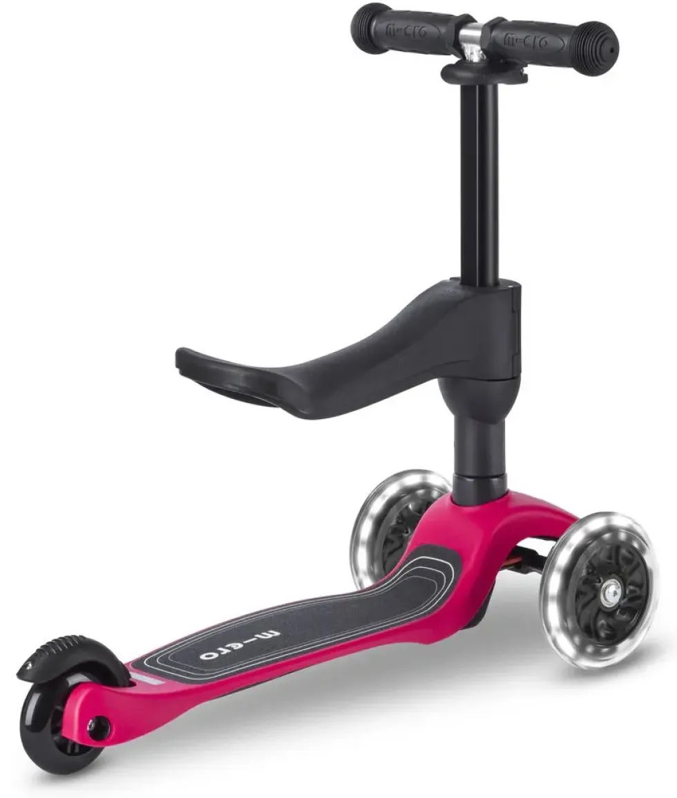 MINI MICRO 3 EN 1 MOTE LED TROTTINETTE 3 ROUES EVOLUTIVE 1-5 ANS