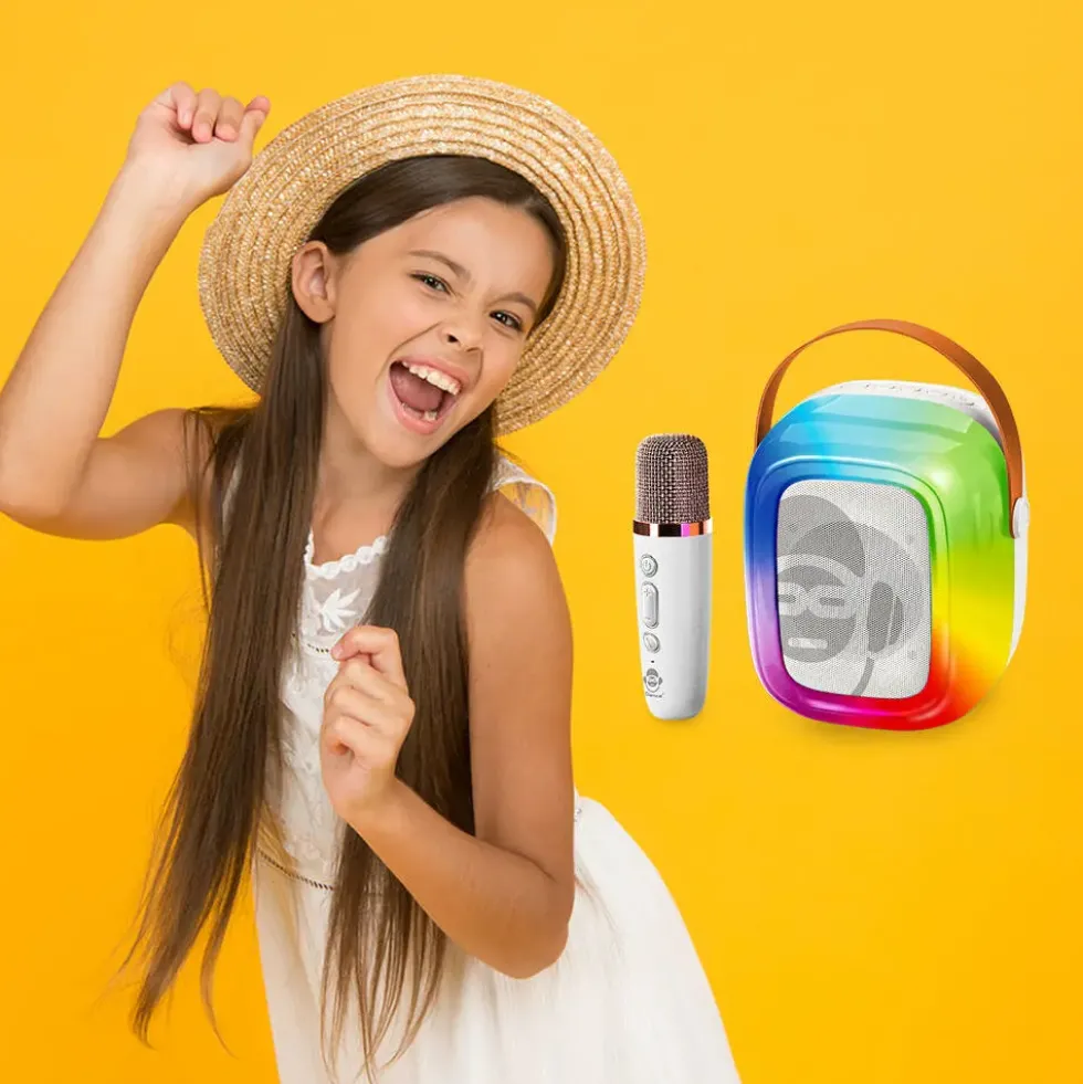 MINI SET DE KARAOKE - BLANC