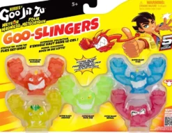 5 MINIS FIGURINES TRANSLUCIDES - GOO SLINGERS - GOO JIT ZU