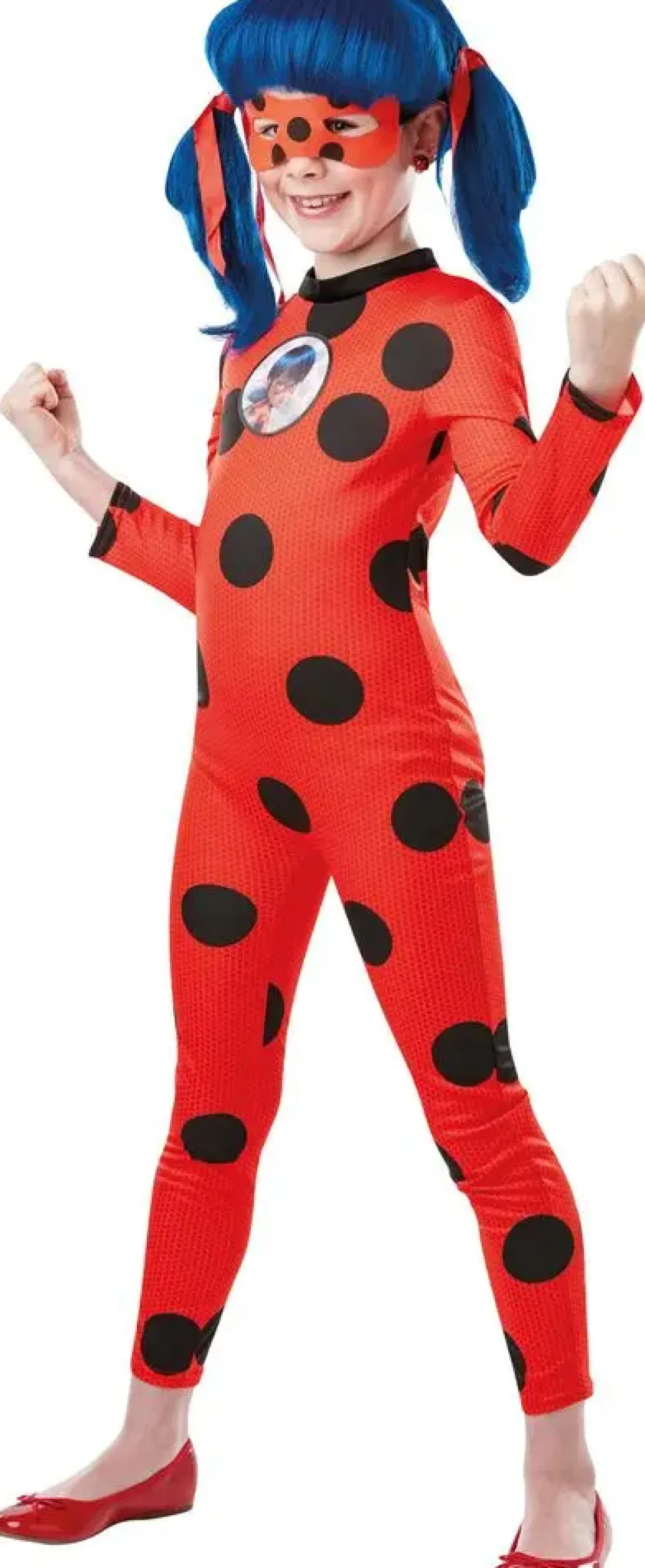 MIRACULOUS - DEGUISEMENT ET PELUCHE TIKKI - TAILLE 5-6 ANS