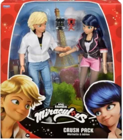 MIRACULOUS PACK DE 2 POUPEES 26 CM - MARINETTE & ADRIEN