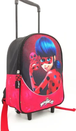 MIRACULOUS- SAC A DOS ROULETTE 32CM ROUGE